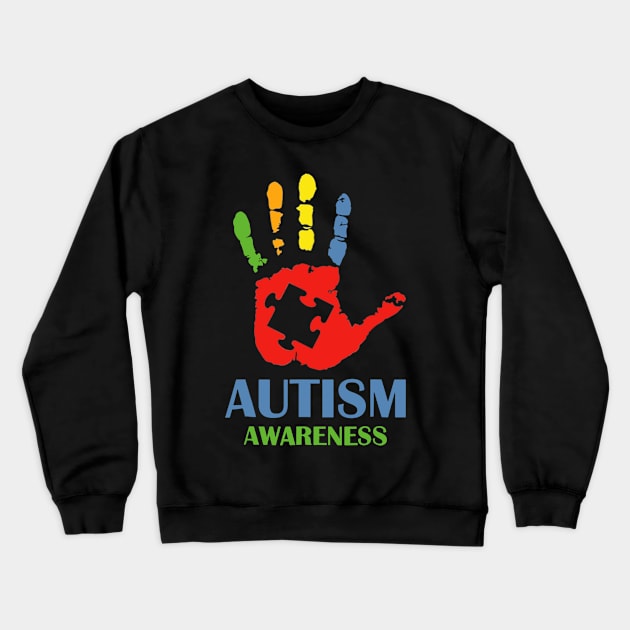Autism T-shirt Think Outside The Box Embrace Differences Crewneck Sweatshirt by Danielsmfbb